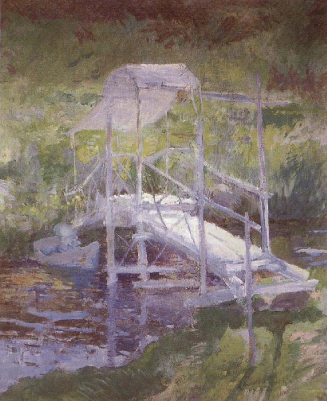 John Henry Twachtman The White Bridge oil painting image